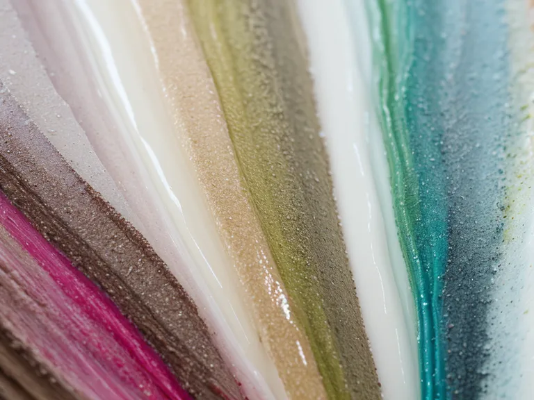 Detalle macro de capas de acrílico, acuarela y gesso en una obra de técnica mixta.