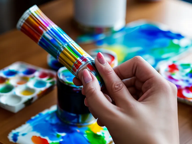 Símbolo de transparencia en un tubo de pintura acrílica, clave para las veladuras de acrílico