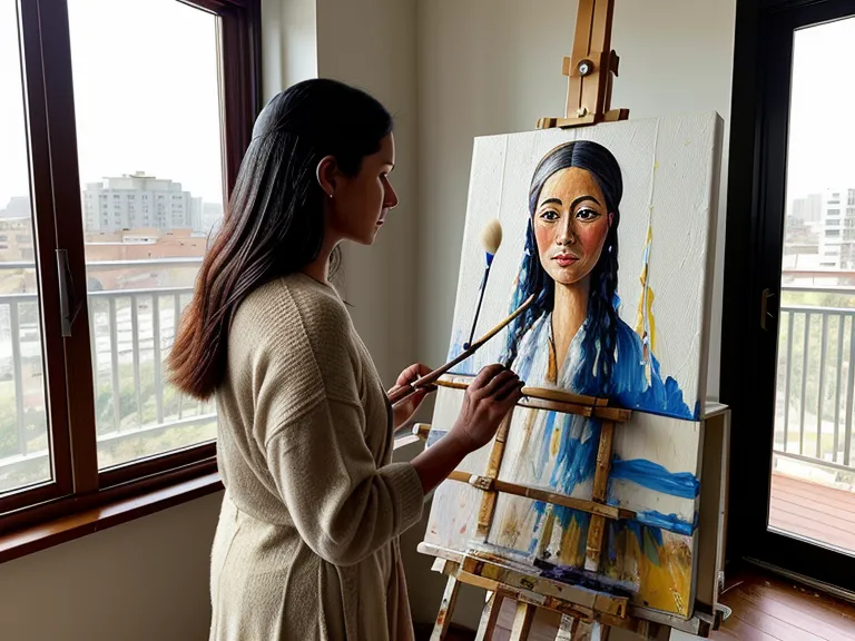 Pintura acrílica con arena agrietada desprendiéndose del lienzo, el error típico de mezclar sin gesso