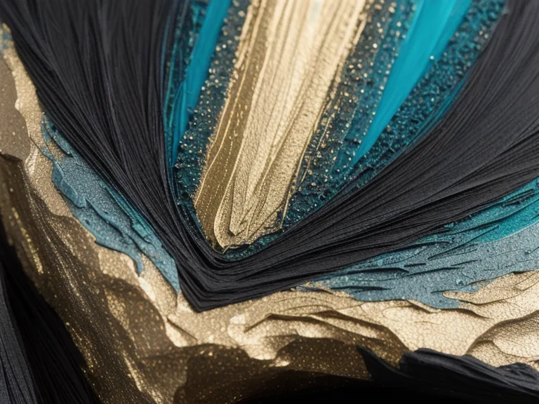 Textura detallada de una obra de arte para principiantes terminada con relieves de gesso y pintura acrílica.